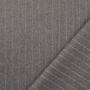 Coat fabric pinstripes, grey