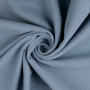 Tissu viscose polyester pour manteau uni, bleu fumé