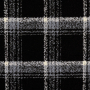 Mantel tweed ruit, zwart
