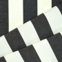 Zonweringdoek / outdoorstof, 160 cm, antracietgrijs gemêleerd, wit