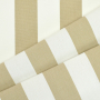 Zonweringdoek / outdoorstof, 160 cm, beige / wit