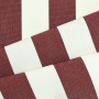 Zonweringdoek / outdoorstof, 160 cm, bordeauxrood, wit