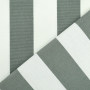 Zonweringdoek / outdoorstof, 160 cm, donkergrijs / wit