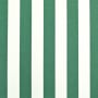 Toile store banne extérieur 160cm déperlant, à rayures, blanc-vert