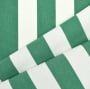 Toile store banne extérieur 160cm déperlant, à rayures, blanc-vert