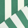 Toile store banne extérieur 160cm déperlant, à rayures, blanc-vert
