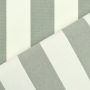 Toile store banne extérieur 160cm déperlant, à rayures, blanc-gris clair