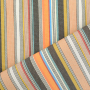 Toile store banne extérieur 160cm déperlant, à rayures Retro Stripes, marron
