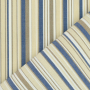 Toile store banne extérieur 160cm déperlant, à fines rayures, beige-bleu-blanc
