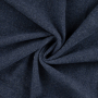 Merino wol fleece uni, donkerblauw