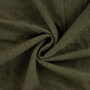 Merino Wollen fleece uni, olijfgroen