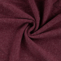 Merino wol fleece uni, wijnrood