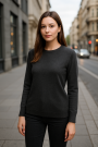 Merino Wool jersey uni, charcoal-grey