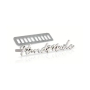 Étiquette Label métal Handmade, argent