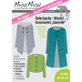 Miou Miou jas en mantel Danielle, knippatroon A5, Duits