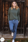 Patron de couture Miou Miou pull Oversize Elissa, format A5, en allemand