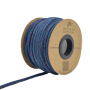 Cordon de serrage coton 5mm, cordon sweat, brillant multicolore, bleu foncé