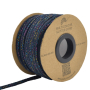 Multicolour glitter koord 5 mm, marineblauw