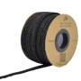 Multicolor Glitzerkordel 5mm, schwarz
