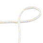 Cordon de serrage coton 5mm, cordon sweat, brillant multicolore, blanc