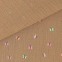 Katoenen mousseline double gauze Butterfly, lichtbruin
