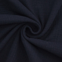 Tissu double gaze de coton, bleu foncé