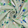Katoenen mousseline double gauze Eucalyptus Leave, oudgroen