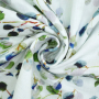 Katoenen mousseline double gauze Eucalyptus Leave, vaalmintgroen