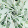 Katoenen mousseline double gauze Eucalyptus, wit