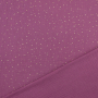 Katoenen mousseline double gauze golden dots, bessenkleurig