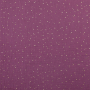 Katoenen mousseline double gauze golden dots, bessenkleurig