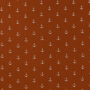 Katoenen mousseline double gauze kleine ankers, terracotta