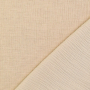 Tissu double gaze de coton lin uni, naturel