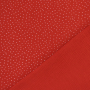 Katoenen mousseline double gauze kleine stippen, rood