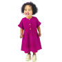 Katoenen mousseline double gauze kleine stippen, rood