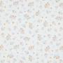 Tissu double gaze de coton Fleurs Little Flower Bouquet, blanc