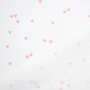 Tissu double gaze de coton Coeurs Little hearts, blanc