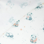 Musselin Double Gauze Little Panda, wollweiss