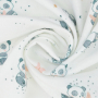 Musselin Double Gauze Little Panda, wollweiss
