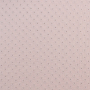 Tissu double gaze de coton broderie anglaise fleurs, vieux rose