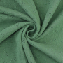 Tissu double gaze de coton broderie anglaise rameaux, vieux vert