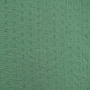 Tissu double gaze de coton broderie anglaise rameaux, vieux vert