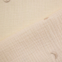 Katoenen mousseline double gauze Maan en sterren, naturel