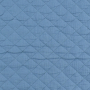 Tissu gaze de coton matelassé doubleface, denim bleu- bleu marine