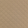 Tissu gaze de coton matelassé doubleface, sable- vert olive
