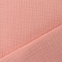Katoenen mousseline double gauze, oudroze