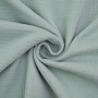Katoenen mousseline double gauze, bleke mintgroen