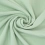 Katoenen mousseline double gauze, licht pastelgroen