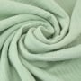 Katoenen mousseline double gauze, licht pastelgroen