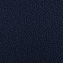 Katoenen mousseline double gauze kleine stippen, marineblauw